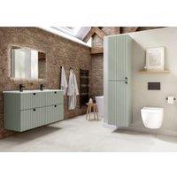 Baldocer Wickes Boutique Aspen White Lappatto Glazed Porcelain Wall & Floor Tile - 800 X 800mm, L - Concrete Effect