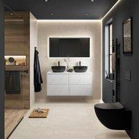 Wickes Boutique Cortina White Matt Porcelain Wall & Floor Tile - Cut Sample