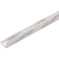 Homelux 10mm Marble Metal Straight Edge Tile Trim - 2.5m