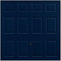 Garador Beaumont Panelled Framed Retractable Garage Door - Steel Blue - 2286 x 1981mm