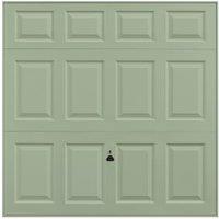 Garador Beaumont Panelled Frameless Retractable Garage Door - Chartwell Green - 2286 x 2136mm