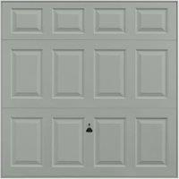 Garador Beaumont Panelled Framed Canopy Garage Door - Agate Grey - 2134 x 2136mm