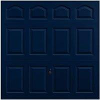Garador Cathedral Panelled Frameless Retractable Garage Door - Steel Blue - 2134 x 2136mm