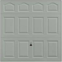 Garador Cathedral Panelled Framed Retractable Garage Door - Agate Grey - 2438 x 2136mm
