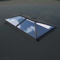 Skypod uPVC Lantern - Anthracite Grey & White - 1500 x 3000mm