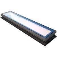 Double Glazed Flat Rooflight - Anthracite Grey - 650 x 3000mm