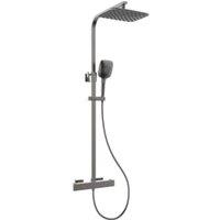 Wickes Supremo Thermostatic Mixer Shower - Anthracite Grey