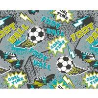 Origin Murals Graphic Pixel Footballs Grey Wall Mural - 3 x 2.4m