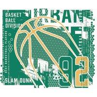 Origin Murals Modern Basketball Green Wall Mural - 3.5 x 2.8m
