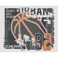 Origin Murals Modern Basketball Black Wall Mural - 3 x 2.4m