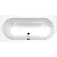 Carron Status Single Ended No Tap Hole Carronite RH Bath with Front Bath Panel - 1700 x 725mm