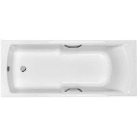 Carron Axis Single Ended No Tap Hole Twin Grip Bath with Front Bath Panel - 1600 x 700mm