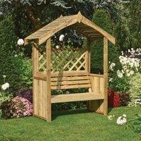 Rowlinson Salisbury Timber Arbour - 2075 x 1630 x 740mm