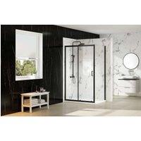 Nexa By Merlyn 6mm Framed Black Side Panel Only - 1900 x 760mm