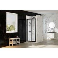 Nexa By MERLYN 6mm Framed Black Bi-Fold Shower Door Only - 1000mm