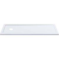 Wickes 40mm Pearlstone Rectangular Bath Alternative Shower Tray - 1700 x 700mm