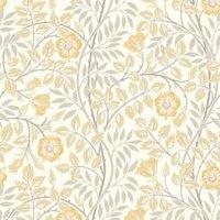 Hoopla Rosehip Trail Warm Natural Matt Wallpaper - 10m