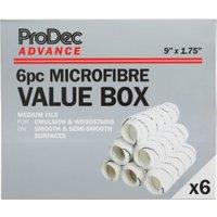 ProDec Advance Medium Pile Microfibre Rollers Value Pack - Pack of 6