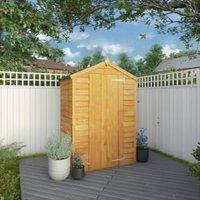 Mercia 3 x 4ft Overlap Windowless Apex Shed with Assembly