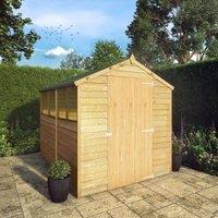Mercia 8 x 6ft Overlap Apex Shed with Assembly