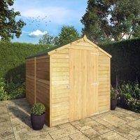 Mercia 8 x 6ft Overlap Windowless Apex Shed with Assembly