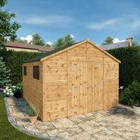 Mercia 12 x 10ft Premium Shiplap Apex Workshop Shed with Assembly