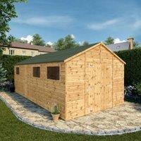 Mercia 20 x 10ft Premium Shiplap Apex Workshop Shed with Assembly