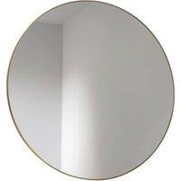 Abode Mayar Brushed Brass Round Bathroom Mirror - 600mm
