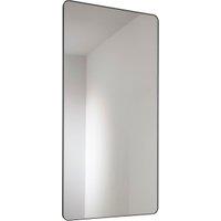 Abode Mayar Matt Black Tablet Bathroom Mirror - 900 x 450mm