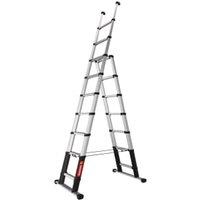 Telesteps 3m Aluminium Telescopic Combi Line Ladder - Max Height 3.8m