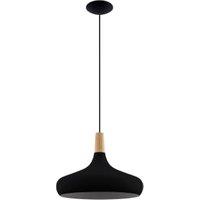 Eglo Sabinar Large Single Pendant Light - Black