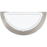 Eglo Planet 1 Semicircular Steel Ceiling Light - Nickel