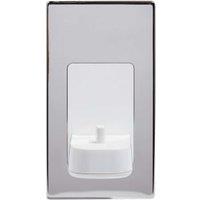 Proofvision In-Wall White Electric Toothbrush Charger - Polished Steel