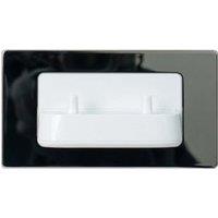 Proofvision In-Wall White Dual Electric Toothbrush Charger - Polished Steel