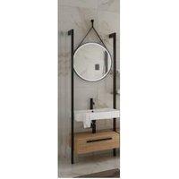Wickes Rimini Wall System Vanity & Tower Unit Only with White Basin - 1200mm