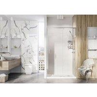 Roman Liberty 8mm LH Chrome Single Sliding Shower Door for Recess Fitting - 1700mm