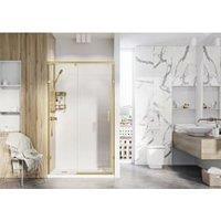 Roman Liberty 8mm RH Brushed Brass Single Sliding Shower Door for Recess Fitting - 1400mm