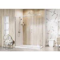 Roman Liberty 8mm RH Chrome Single Sliding Shower Door Only for Side Panel Fitting - 1400mm