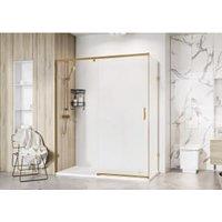 Roman Liberty 8mm RH Brushed Brass Single Sliding Shower Door Only for Side Panel Fitting - 1500mm