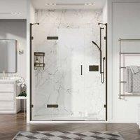 Roman Liberty 8mm Black Hinge Door Only for 2 In-line Panels & Recess Fitting - 685mm