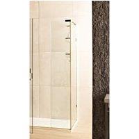 Roman Liberty 8mm Brushed Brass Side Panel Only for In-line Panel - 800mm