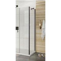 Roman Innov8 8mm Black Side Panel Only for 2 In-line Panels - 900mm