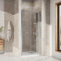 Roman Innov8 8mm Chrome Framed Bi-Fold Door Only - 1000mm