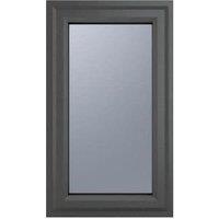 Crystal uPVC Grey Right Hung Obscure Double Glazed Window - 610 x 1040mm