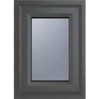 Crystal uPVC Grey / White Top Hung Obscure Triple Glazed Window - 440 x 610mm