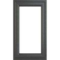 Crystal uPVC Grey / White Top Hung Clear Triple Glazed Window - 610 x 1040mm