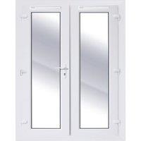 Rohden White uPVC External French Door Set - 1190 x 2090mm
