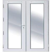 Rohden White uPVC External French Door Set - 1790 x 2090mm