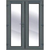 Rohden Grey uPVC External French Door Set - 1490 x 2090mm