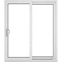Crystal uPVC White Left to Right Clear Double Glazed Sliding Patio Door with 150mm Cill - 2390 x 2090mm